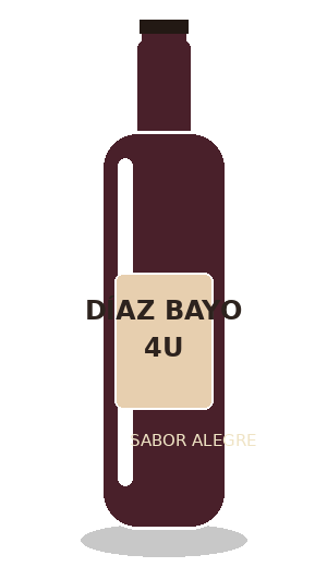 Botella de Díaz Bayo 4U