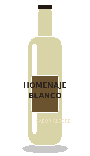 Botella de Homenaje Blanco